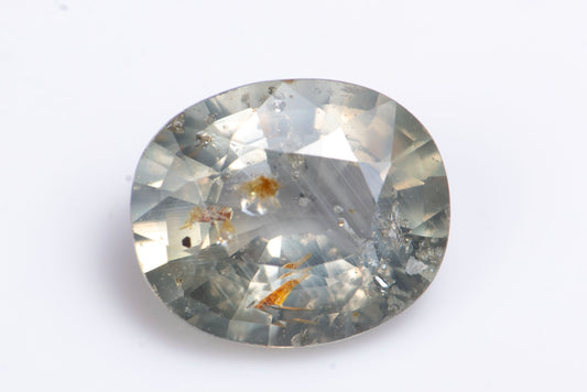 Natural green sapphire 1.05ct oval cut untreated loose gemstone for jewelry