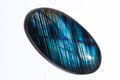 Natural labradorite 128.7ct large oval cabochon loose gemstone for jewelry