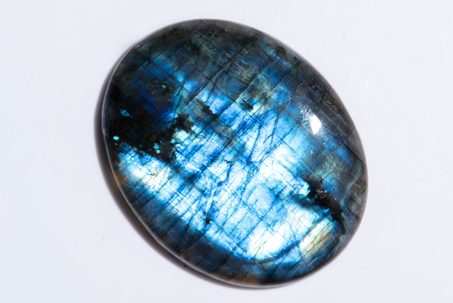 Natural labradorite 161ct large oval cabochon loose gemstone for jewelry