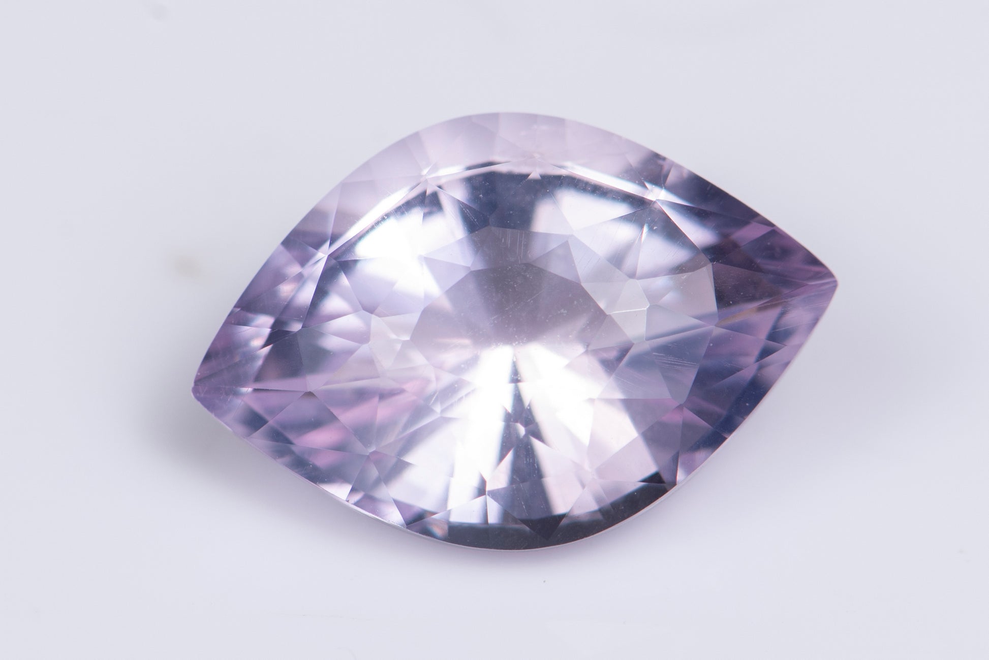 Natural lavender amethyst 5.43ct fancy marquise cut loose gemstone for jewelry