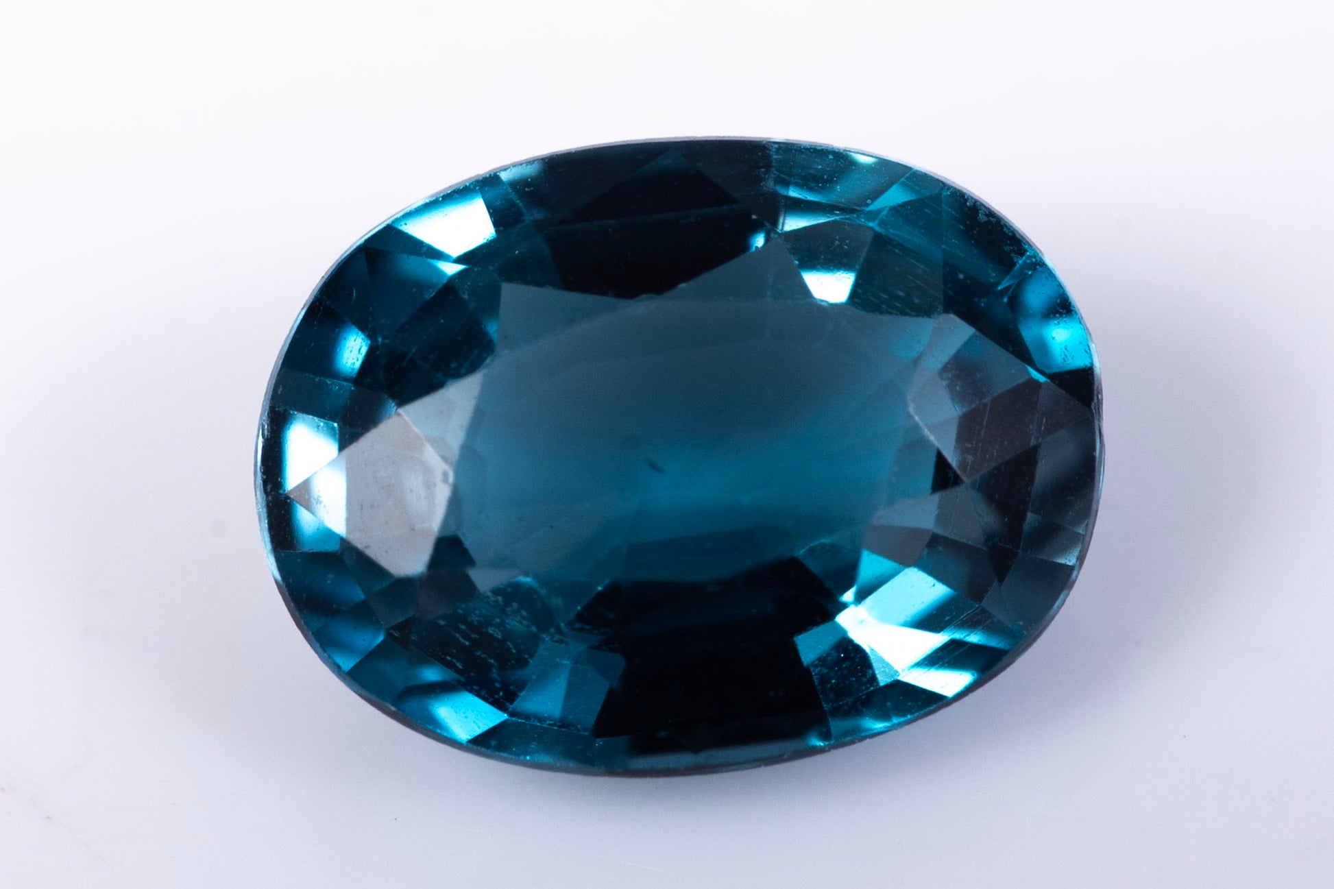 Natural London blue topaz 0.99ct 7x5mm oval cut loose gemstone for jewelry