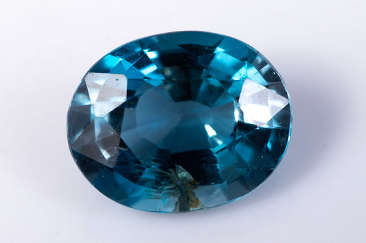 Natural London blue topaz 1.02ct 7x5mm oval cut loose gemstone for jewelry