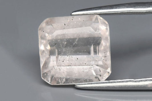 Natural pink morganite 2.63ct octagon cut loose gemstone for jewelry