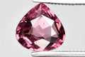 Natural pink rhodolite garnet 1.20ct 7mm VS pear cut loose gemstone for jewelry