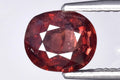 Natural pinkish champagne zircon 1.75ct 7.2x6mm untreated oval cut loose gemstone