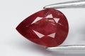 Natural pinkish red ruby 0.97ct 7x5.2mm pear cut heated loose gemstone Malawi origin