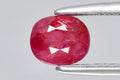 Natural pinkish red ruby 0.71ct 5.2x4.5mm cushion cut unheated loose gemstone for jewelry