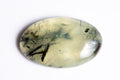 Natural prehnite 41.3ct oval cabochon green loose gemstone for jewelry