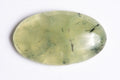 Natural prehnite 45.6ct oval cabochon green loose gemstone for jewelry