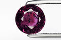 Natural purplish red ruby 1.17ct 5.9mm round cut unheated loose gemstone for jewelry