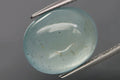 Natural sky blue aquamarine 11.54ct large oval cabochon loose gemstone