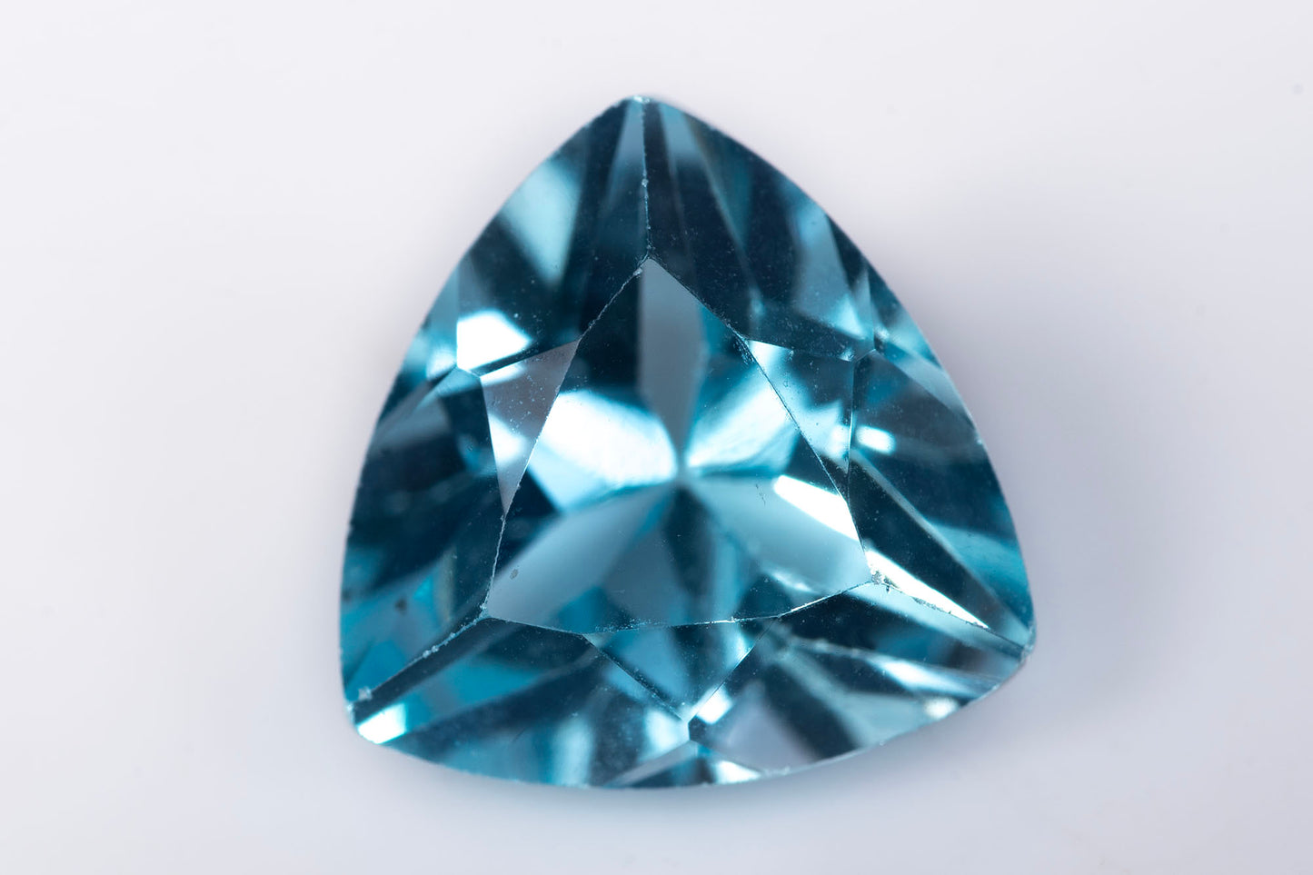 Natural sky blue topaz 2.98ct 9mm trillion cut loose gemstone for jewelry