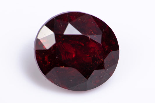 Natural orange spessartine garnet 5.71ct oval cut loose gemstone for jewelry