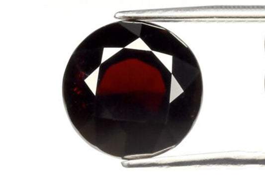 Natural orange spessartite garnet 6.27ct 10.2mm round cut loose gemstone