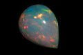 Natural white Ethiopian opal 2.86ct 13x9.8mm teardrop cabochon loose gemstone