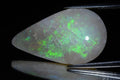 Natural white opal Coober Pedy Australia 9.06ct 25x15mm teardrop cabochon loose gemstone
