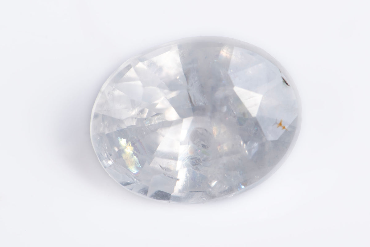 Natural White Sapphire 1.64ct Heated from Ceylon