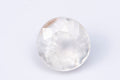 Natural white zircon 2.19ct 6.6mm untreated round cut UV reactive loose gemstone for jewelry