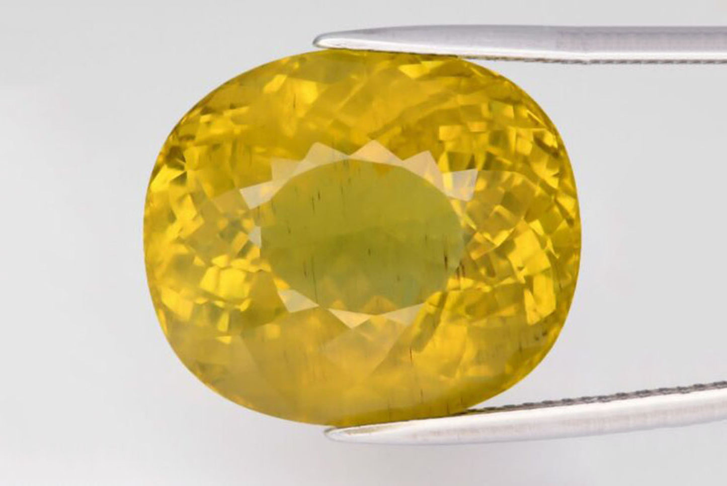 Natural yellow apatite 28.56ct cushion cut loose gemstone for jewelry