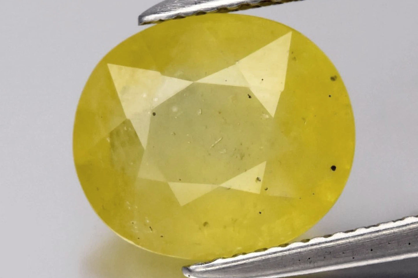 Natural yellow sapphire 4.55ct 11x9.5mm oval cut loose gemstone for jewelry