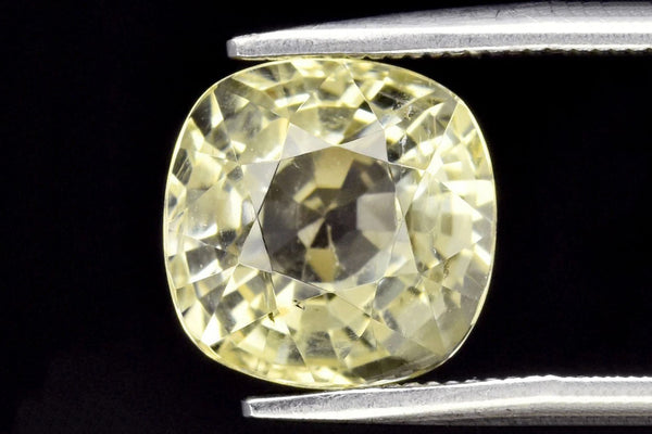 Natural Yellow Scapolite 2.51ct 8.3mm Cushion Cut