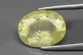 Естествен жълтеникаво-зелен сапфир 1.86ct 8.5x6.5mm овална шлифовка, нагряван, единичен камък за бижута