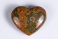 Natural ocean jasper heart carving 11.6g 24mm loose gemstone for jewelry