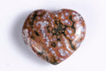 Natural ocean jasper heart carving 14g 27mm loose gemstone for jewelry