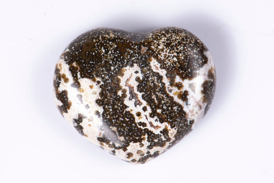 Ocean jasper heart 42.9ct 22.7mm