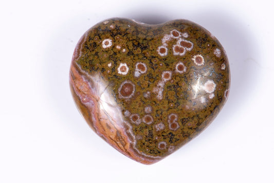 Ocean jasper heart 64.8ct 26mm