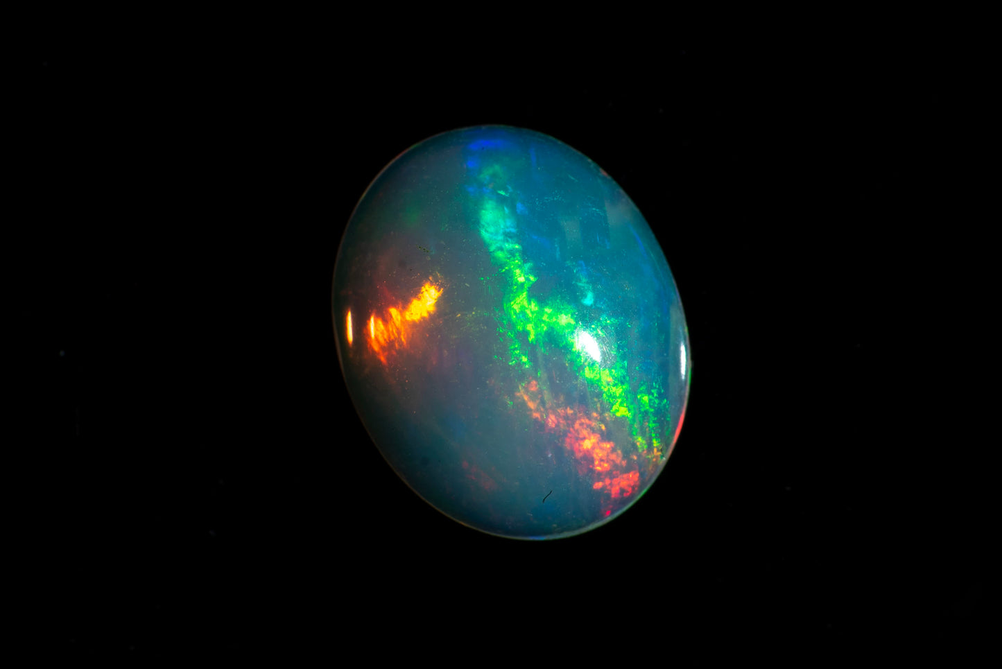 Ethiopian opal 0.82ct 9x7mm oval cabochon