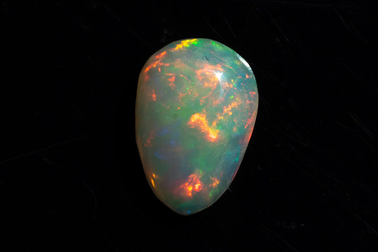 Australian White Opal 1.26ct Teardrop Cabochon