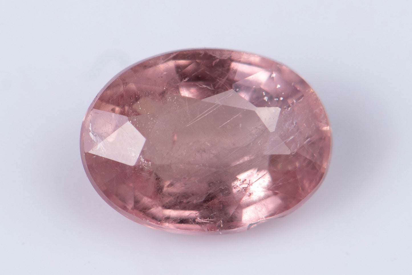 Orange sapphire 0.69ct heated only oval cut
