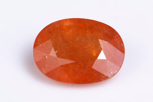 Orange spessartine garnet 2.17ct oval cut