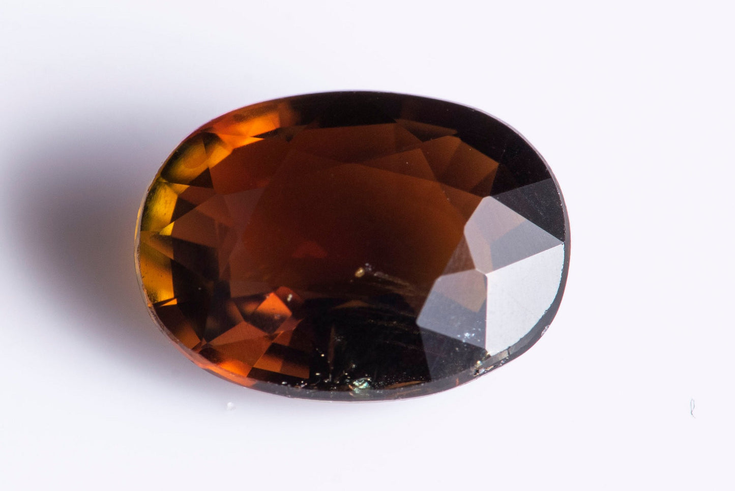 Orange tourmaline 0.95ct oval cut