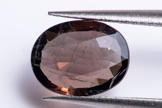 Orange tourmaline 1.21ct oval cut