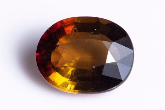 Orange tourmaline 1.48ct oval cut