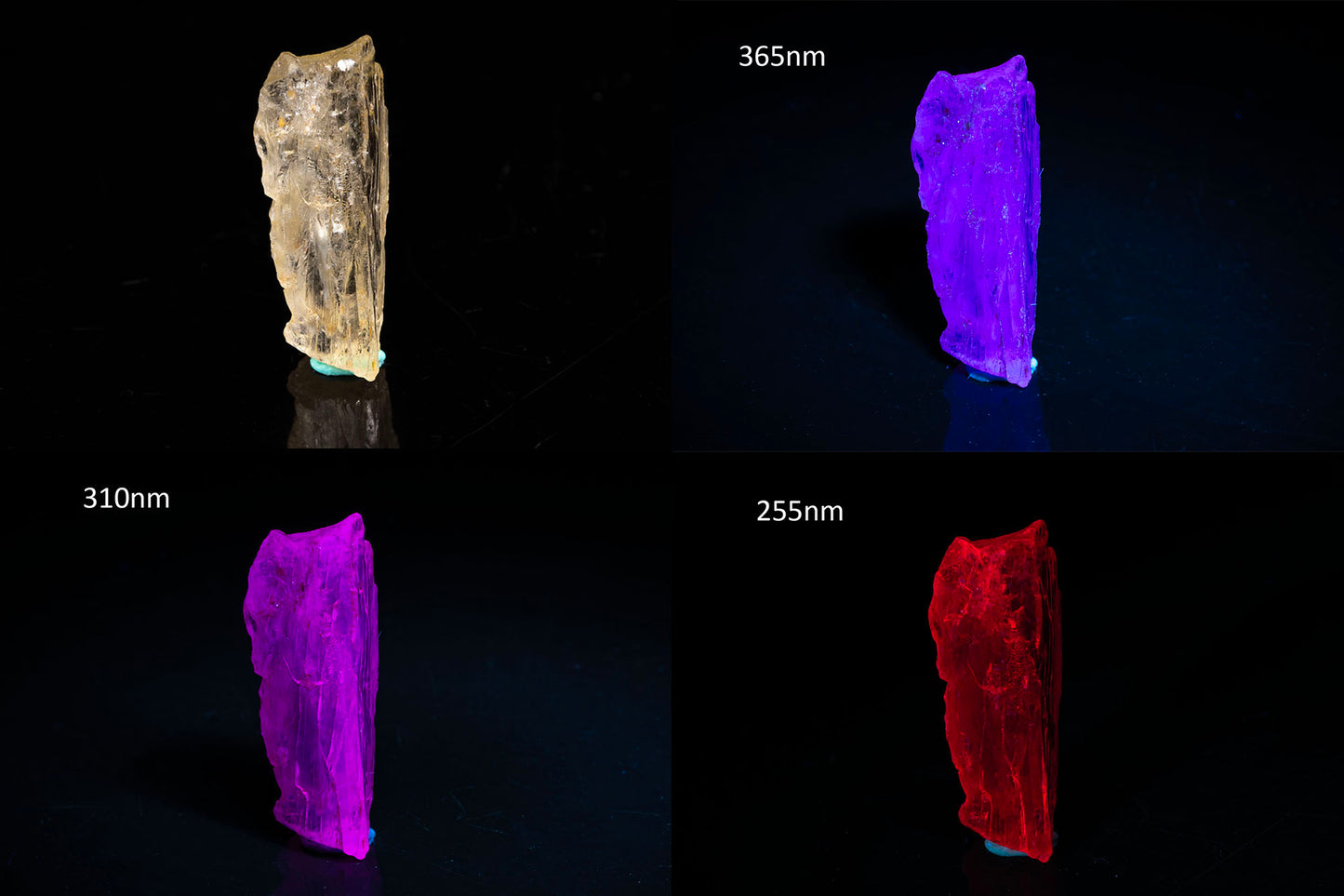 Fluorescent scapolite crystal 12.8ct