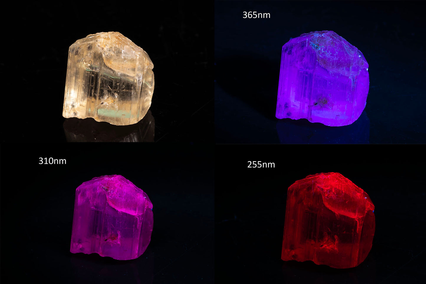 Fluorescent scapolite crystal 23.6ct