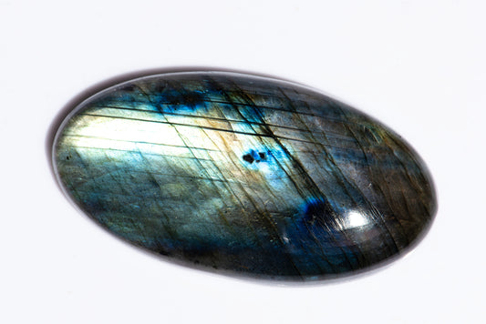 Labradorite 110ct oval cabochon
