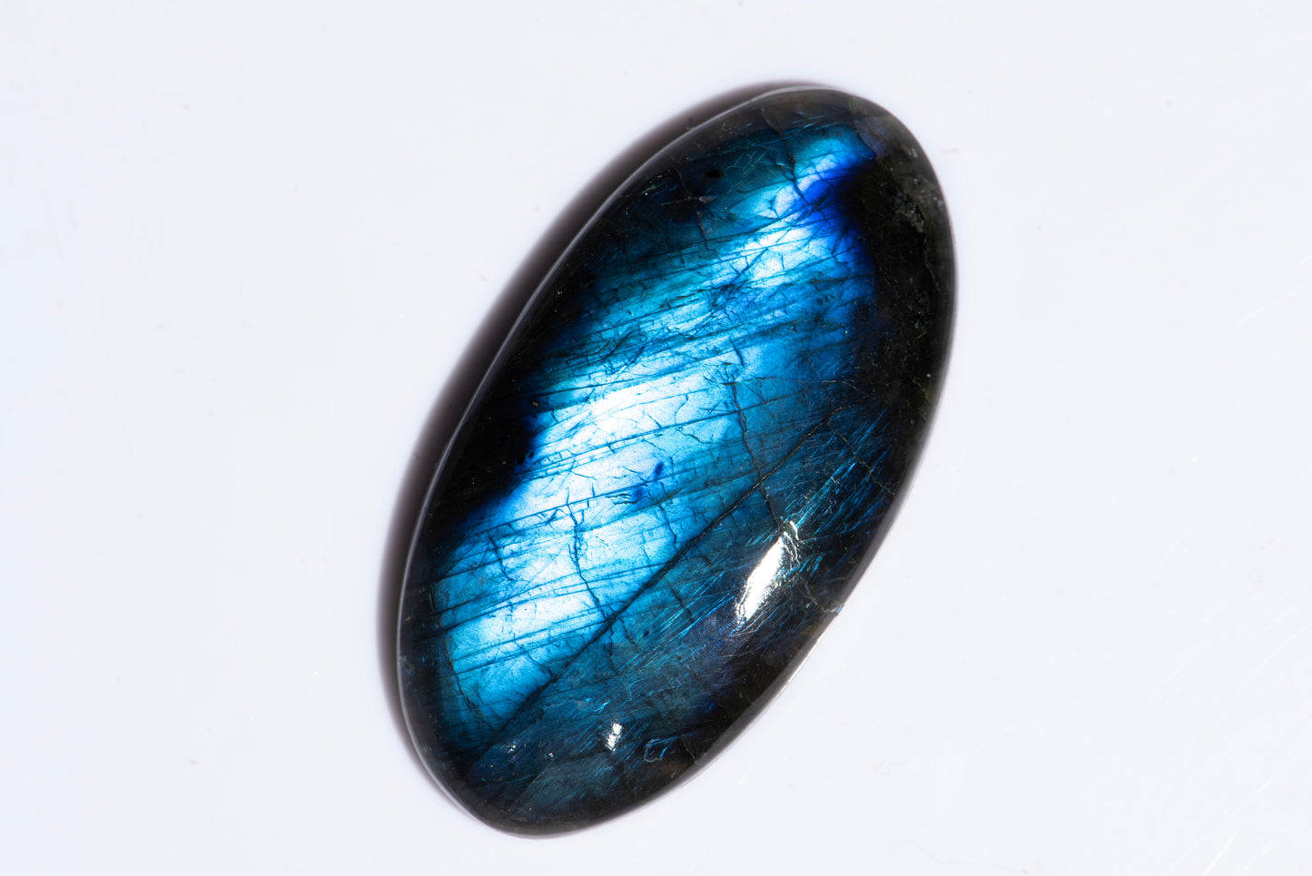 Labradorite 87.1ct oval cabochon