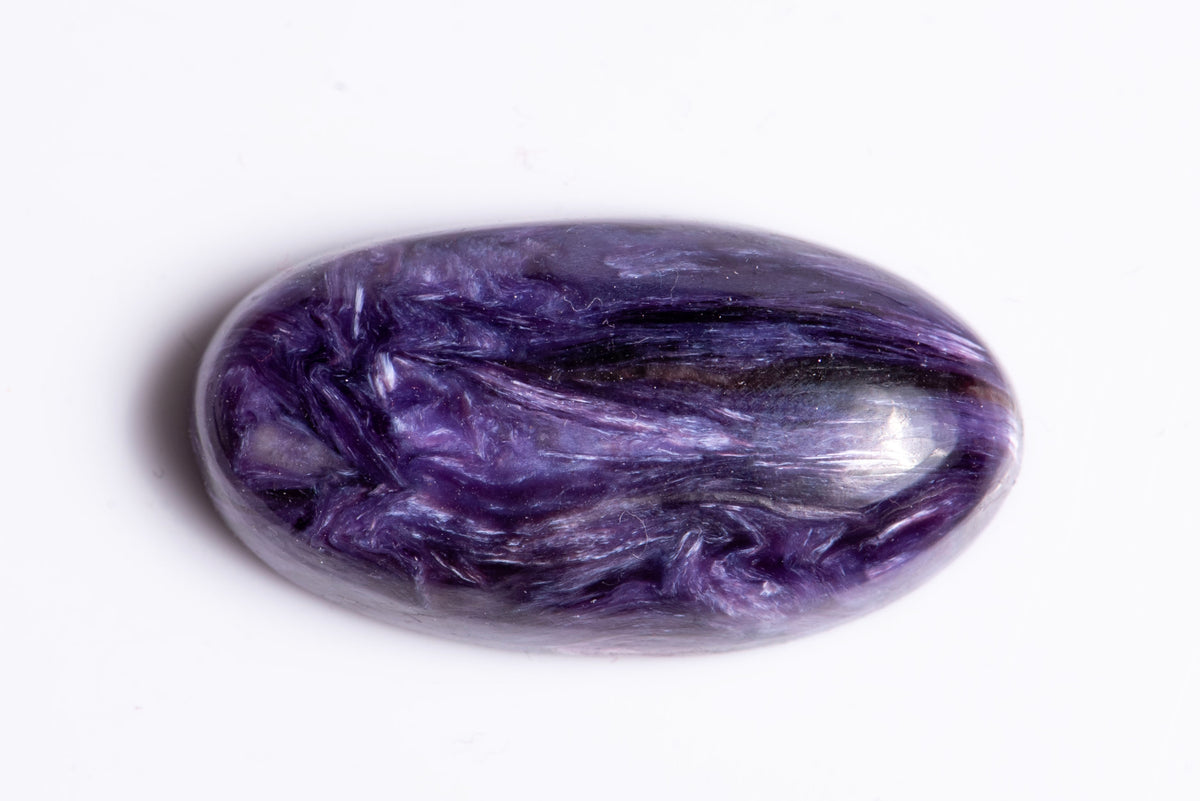 Natural Charoite 32.2ct Oval Cabochon