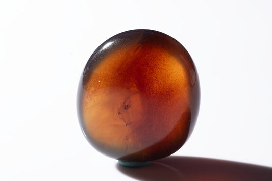 Blue Amber from Indonesia 43.8ct polished