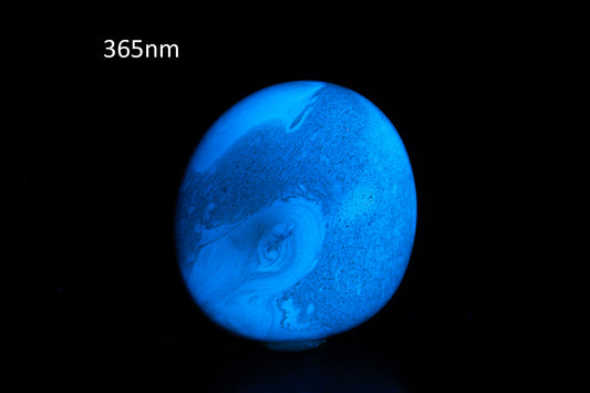 Blue Amber from Indonesia 43.8ct polished