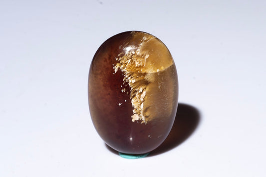 Blue Amber from Indonesia 29.5ct polished