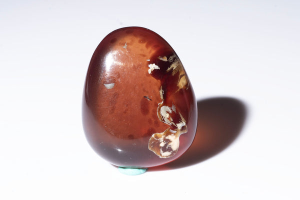 Естествен син кехлибар от Индонезия, полиран, 56.5ct