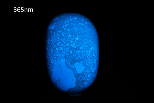 Blue Amber from Indonesia 70.8ct polished