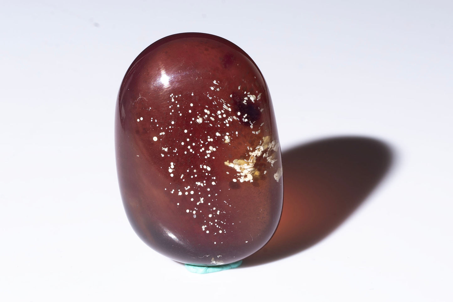 Blue Amber from Indonesia 45.5ct polished