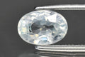 Natural white zircon 1.75ct 7.8x5.5mm VS oval cut loose gemstone for jewelry