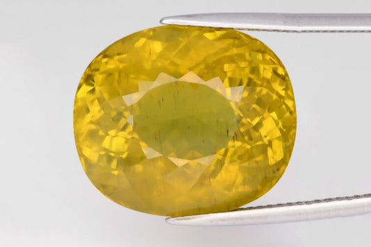 Natural Yellow Apatite 28.56ct Cushion cut